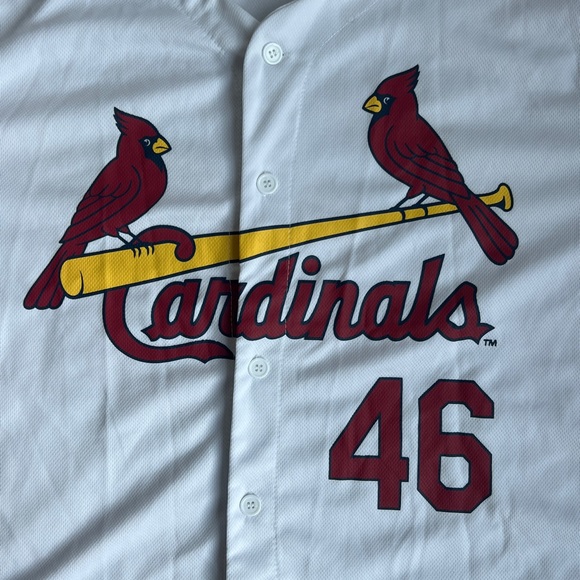 Paul Goldschmidt St Louis Cardinals Jersey SGA White Short Sleeve Men XL - Picture 2 of 6